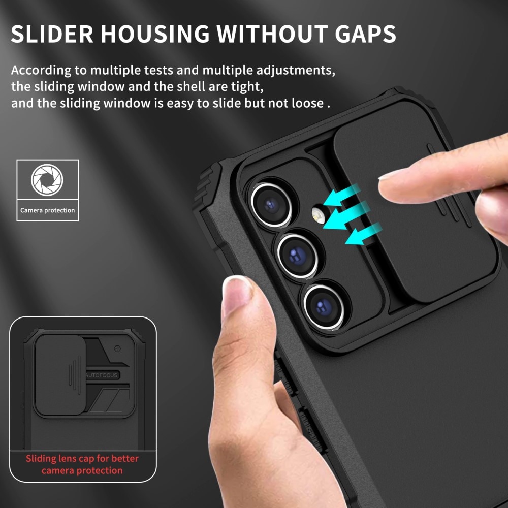 Samsung Galaxy A56 Kickstand Skal Kameraskydd Svart