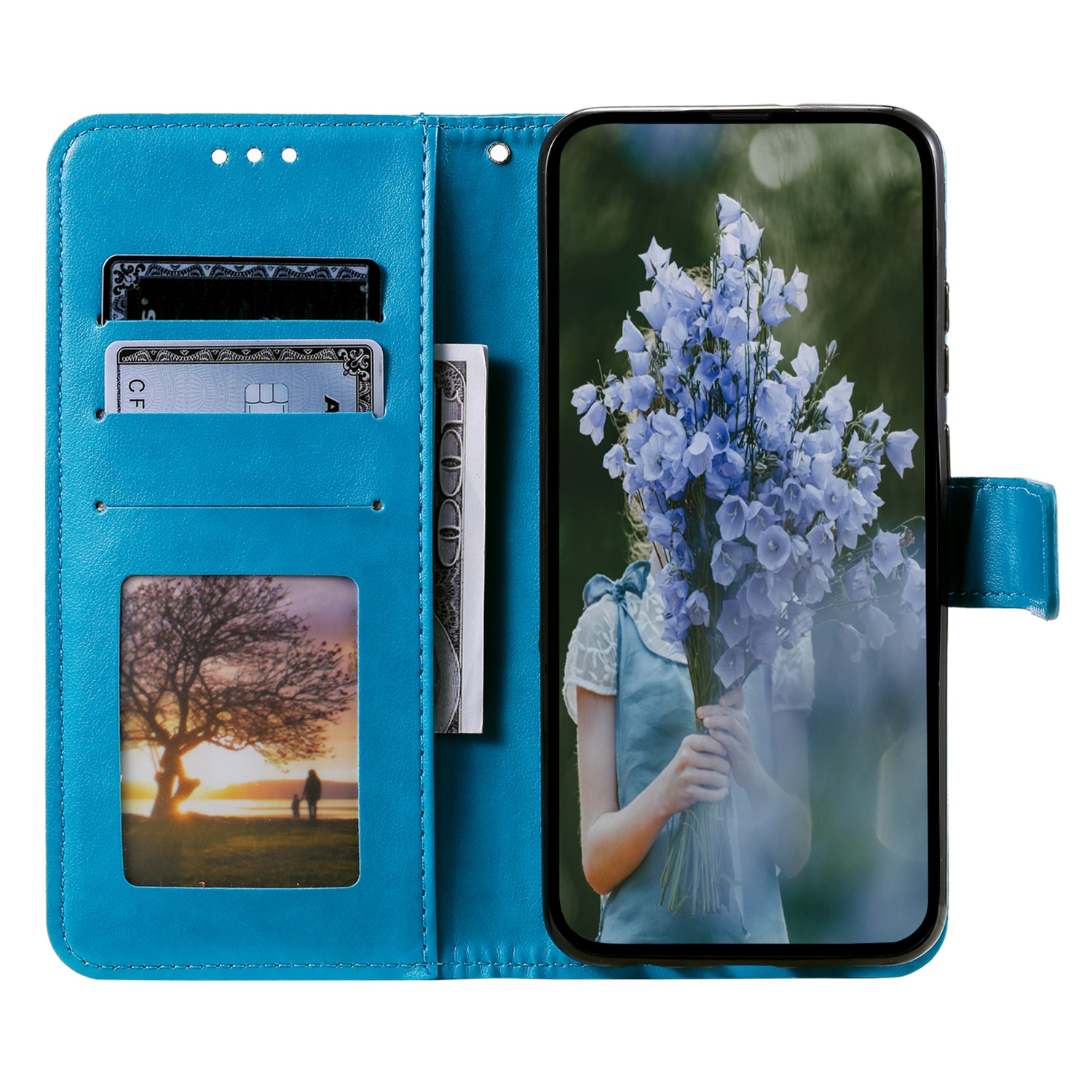 Läderfodral Mandala Samsung Galaxy A17 Blå