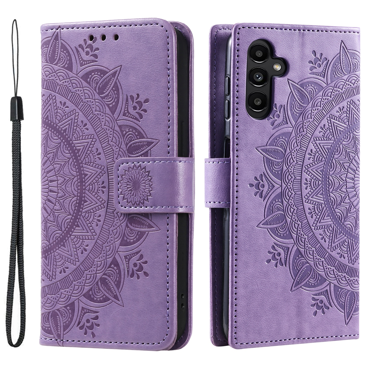 Läderfodral Mandala Samsung Galaxy A17 Lila