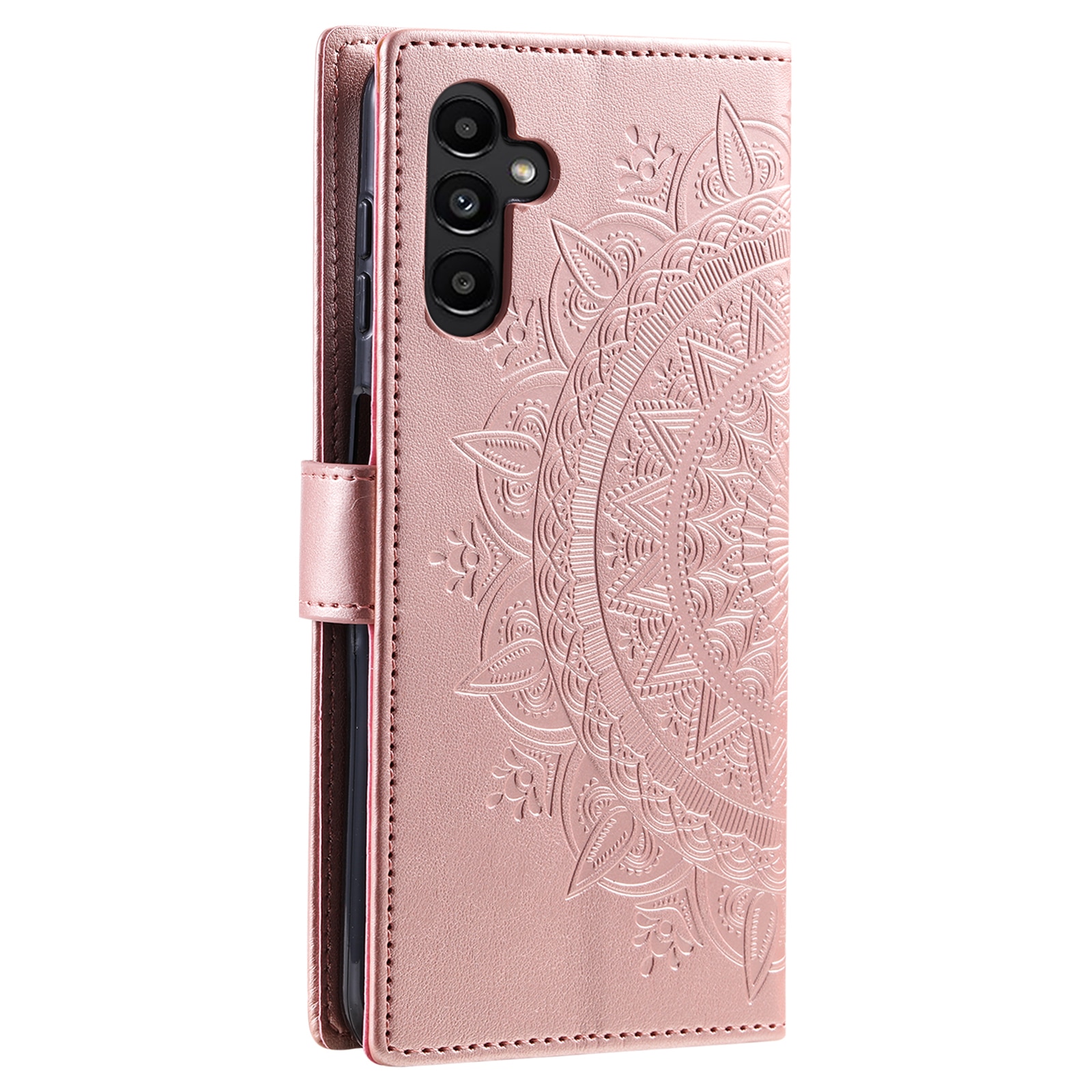 Läderfodral Mandala Samsung Galaxy A17 Roséguld