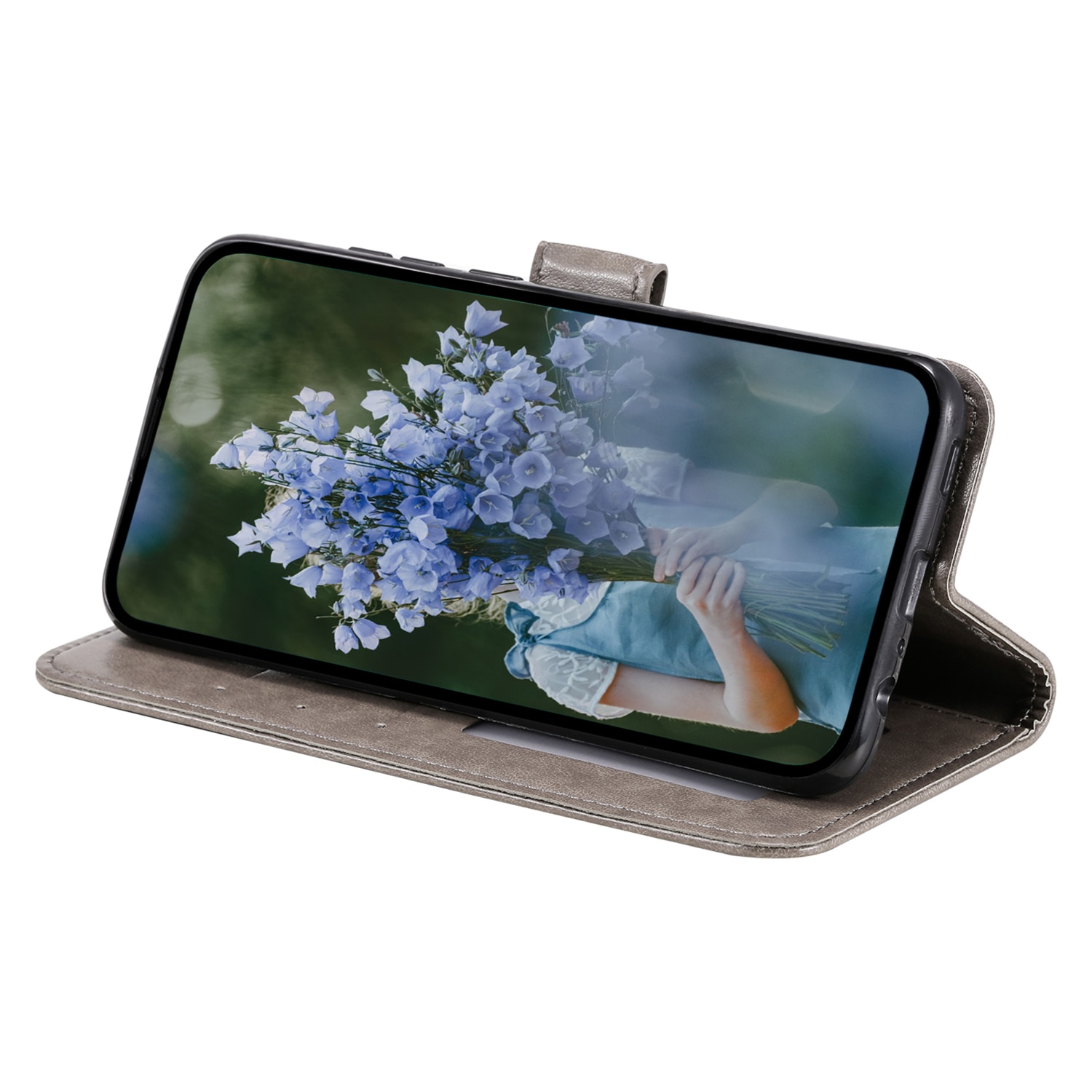 Läderfodral Mandala Samsung Galaxy A17 Grå
