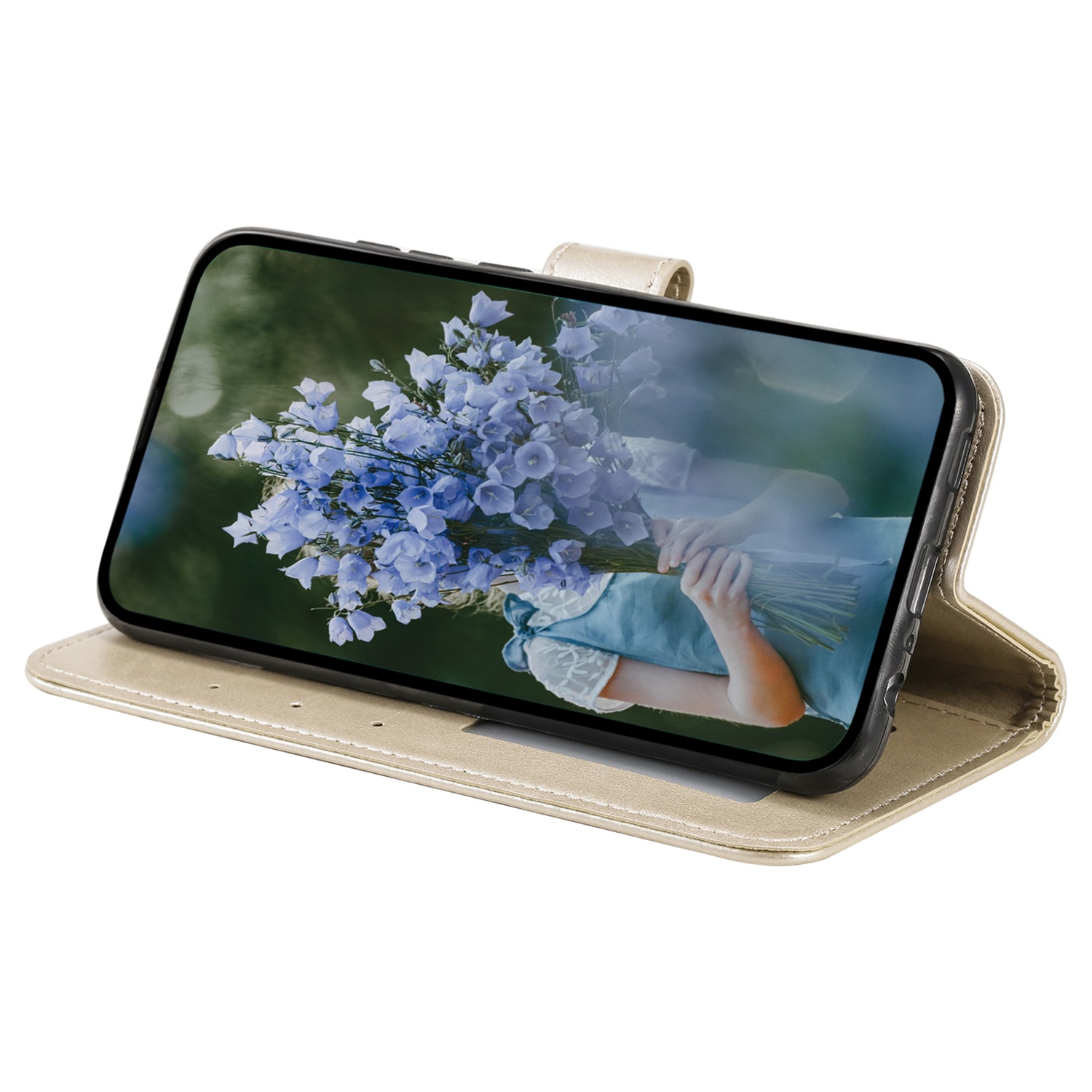 Läderfodral Mandala Samsung Galaxy A17 Guld