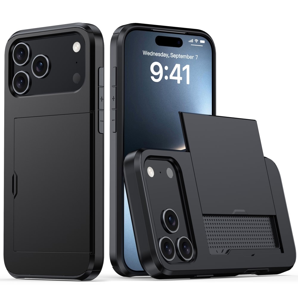 Skal Kortfack iPhone 17 Pro Svart