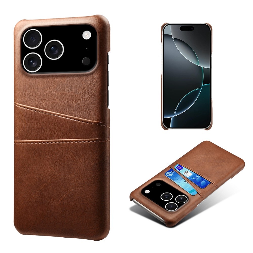 Card Slots Case iPhone 17 Pro Brun