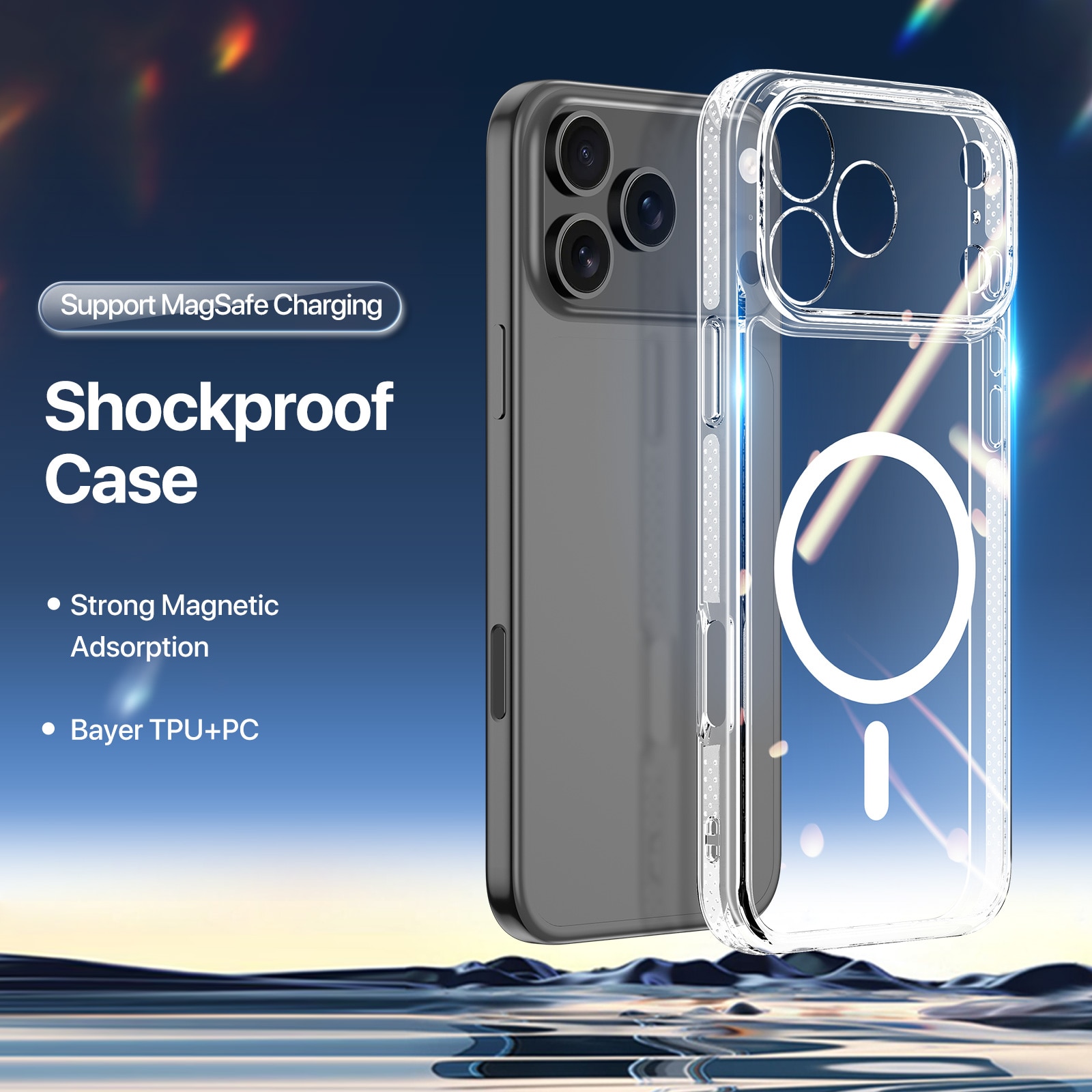 Clin Series MagSafe iPhone 17 Pro transparent