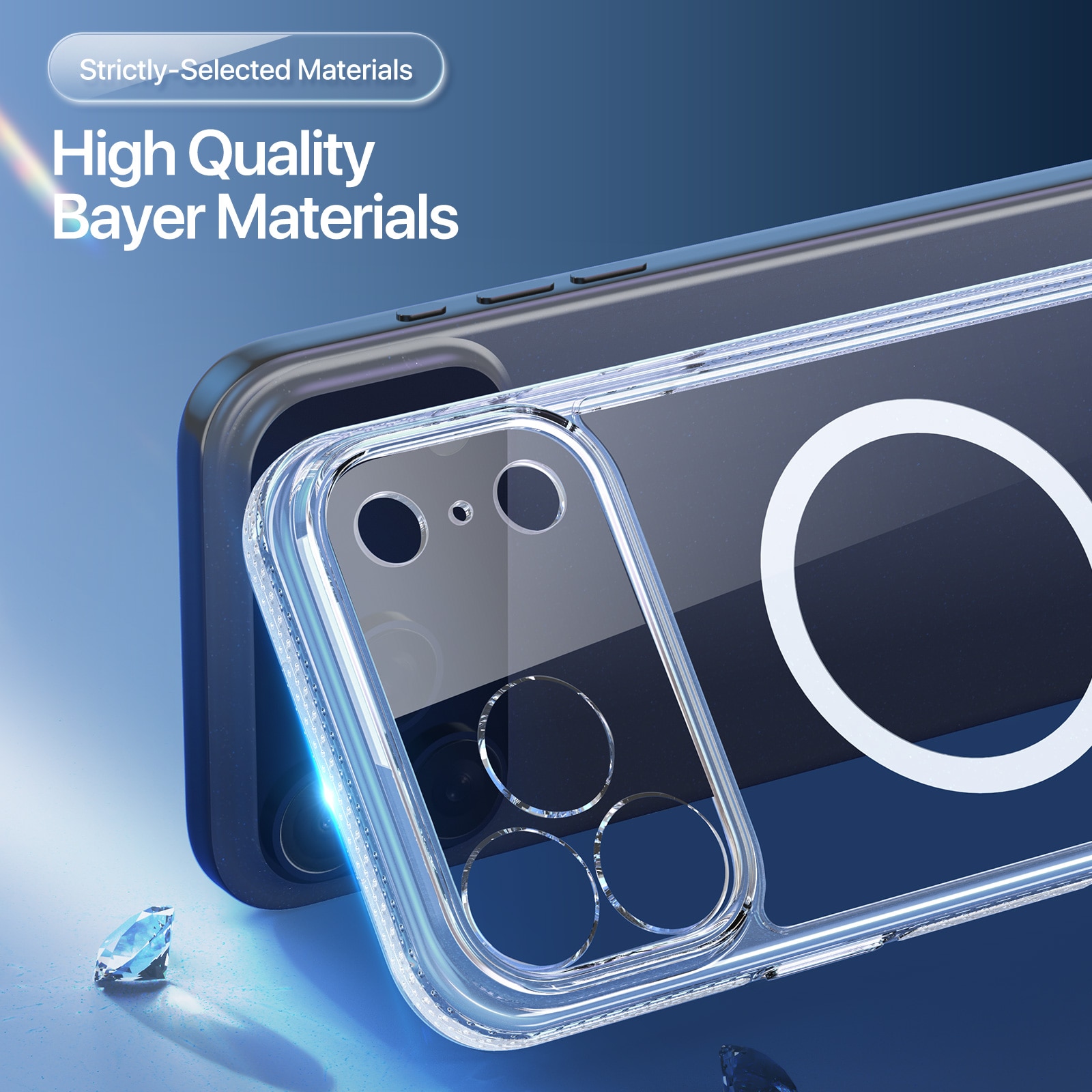 Clin Series MagSafe iPhone 17 Pro transparent