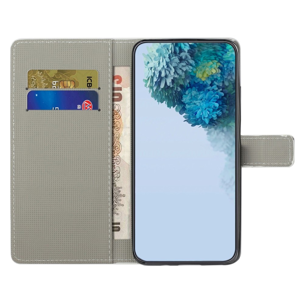 Plånboksfodral Samsung Galaxy A14 körsbärsblommor