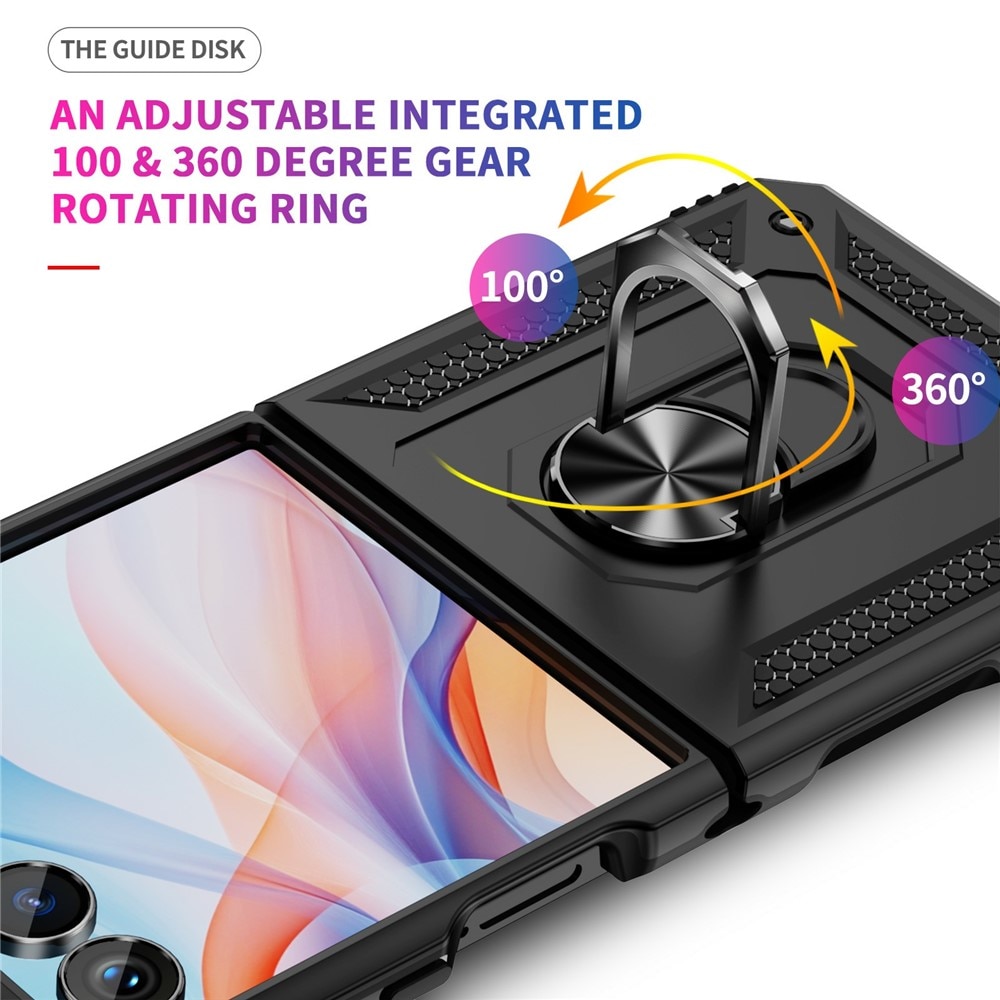 Hybridskal Tech Ring Samsung Galaxy Z Flip 7 svart
