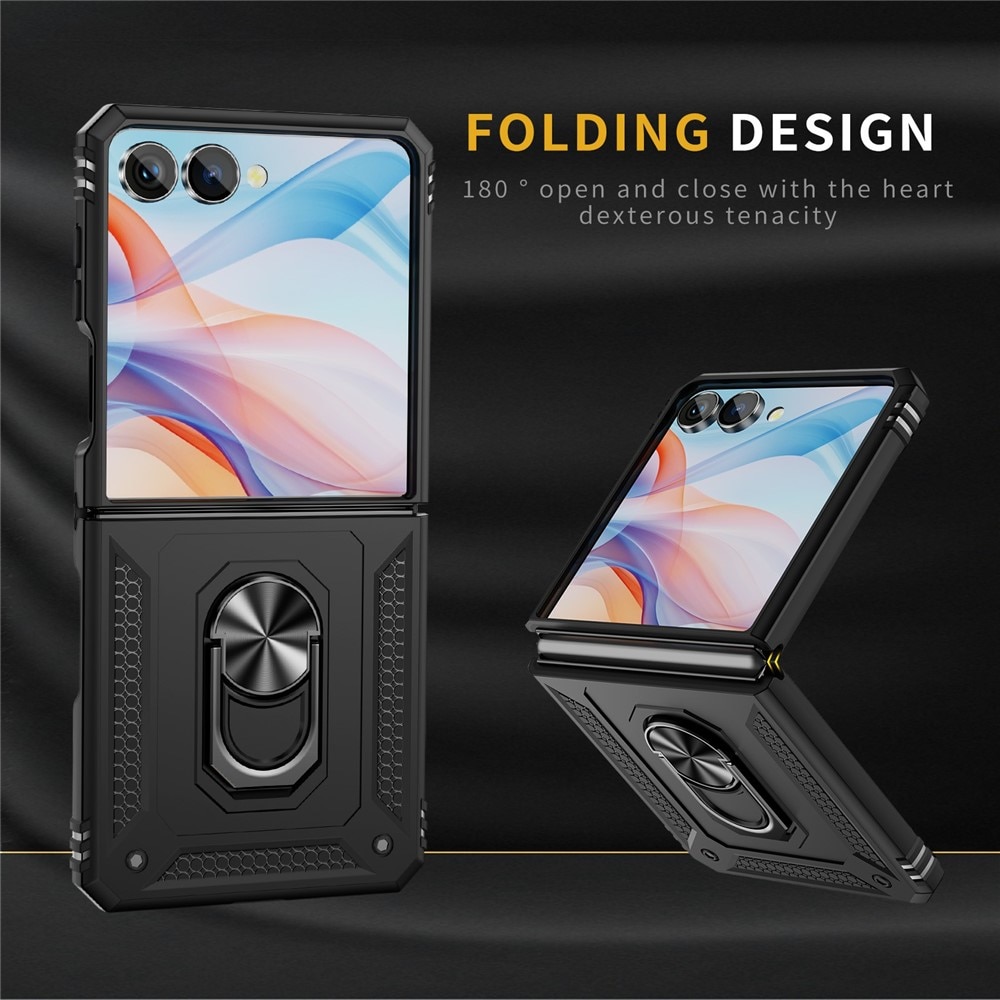 Hybridskal Tech Ring Samsung Galaxy Z Flip 7 svart