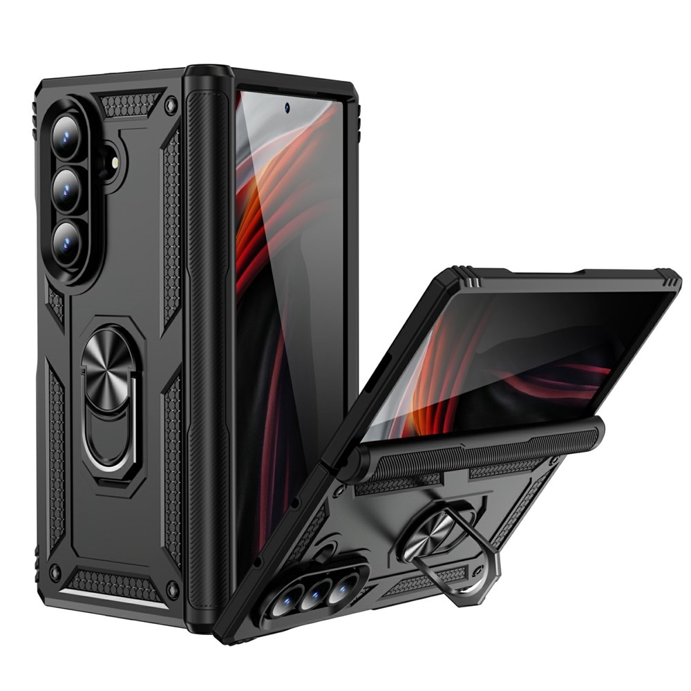Hybridskal Tech Ring Samsung Galaxy Z Fold 7 svart