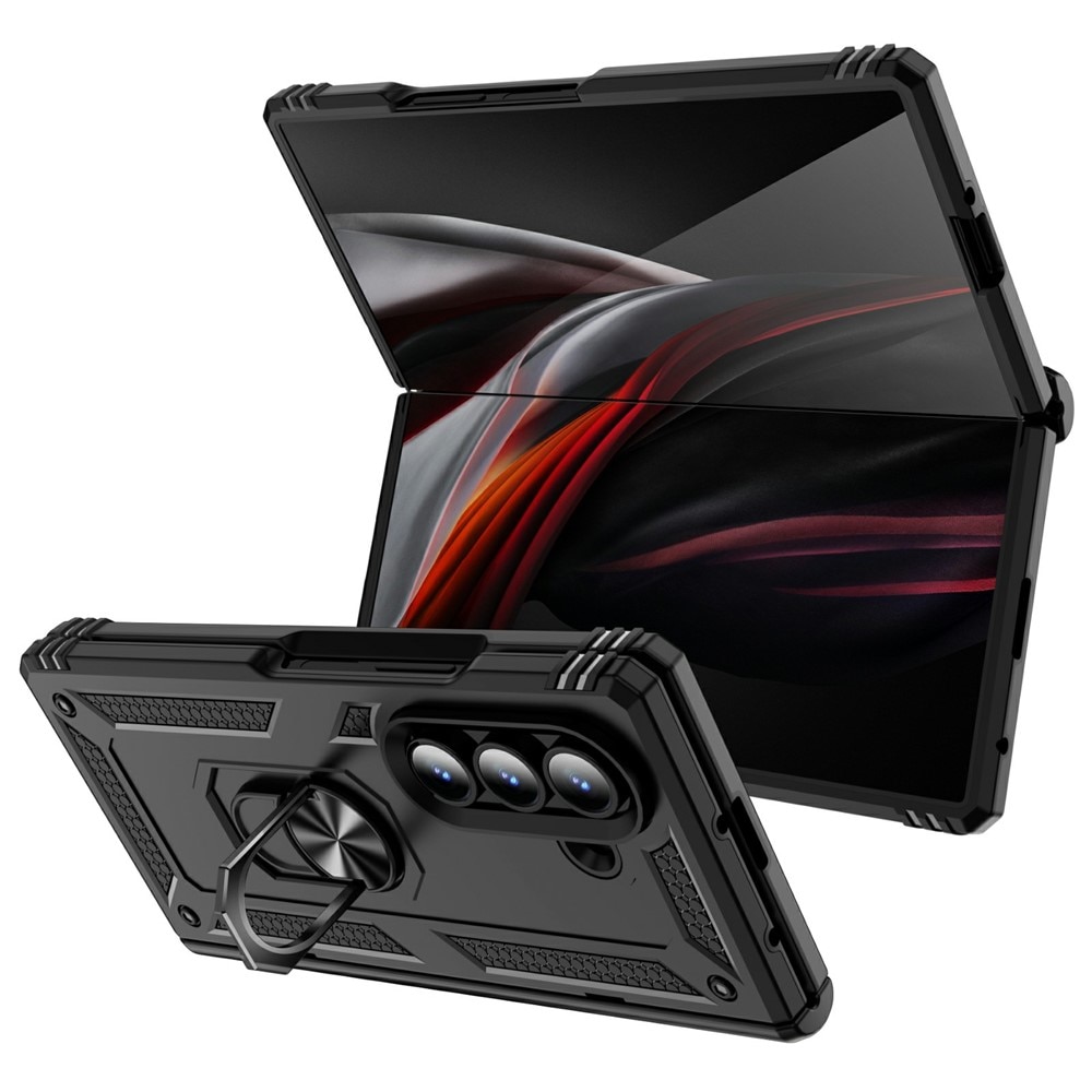 Hybridskal Tech Ring Samsung Galaxy Z Fold 7 svart