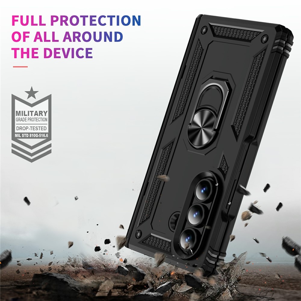 Hybridskal Tech Ring Samsung Galaxy Z Fold 7 svart