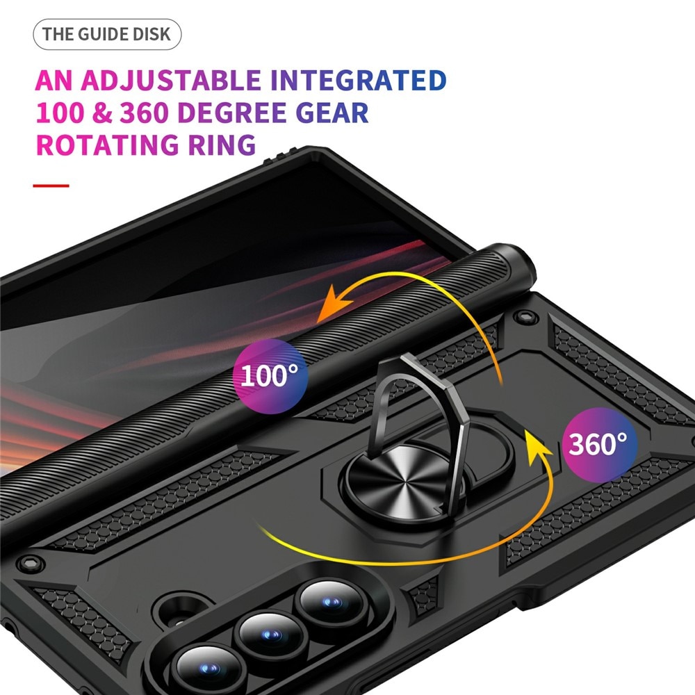 Hybridskal Tech Ring Samsung Galaxy Z Fold 7 svart