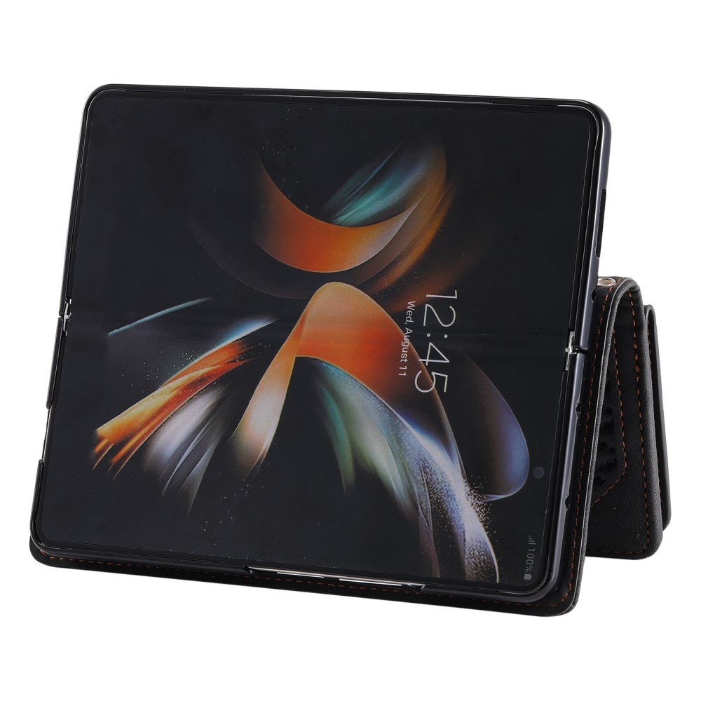 Plånboksväska Samsung Galaxy Z Fold 4 Quilted Svart