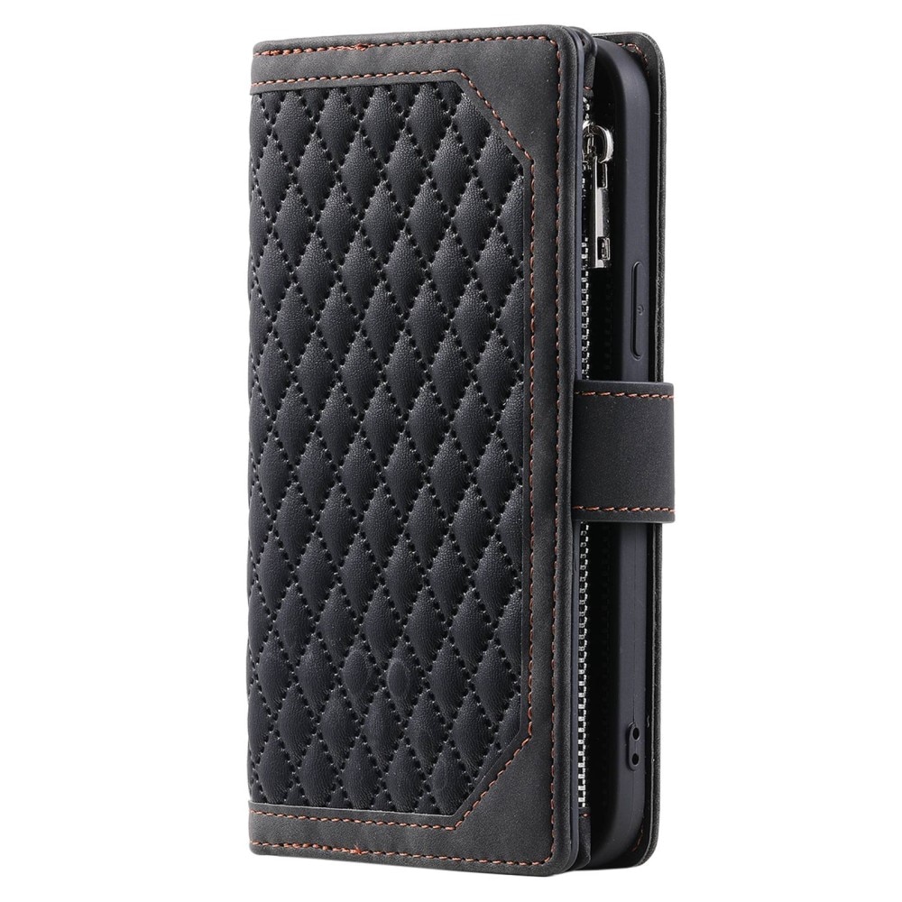 Plånboksväska Samsung Galaxy Z Fold 4 Quilted Svart