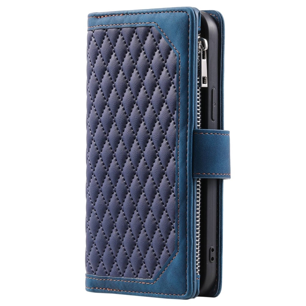 Plånboksväska Samsung Galaxy Z Fold 4 Quilted blå