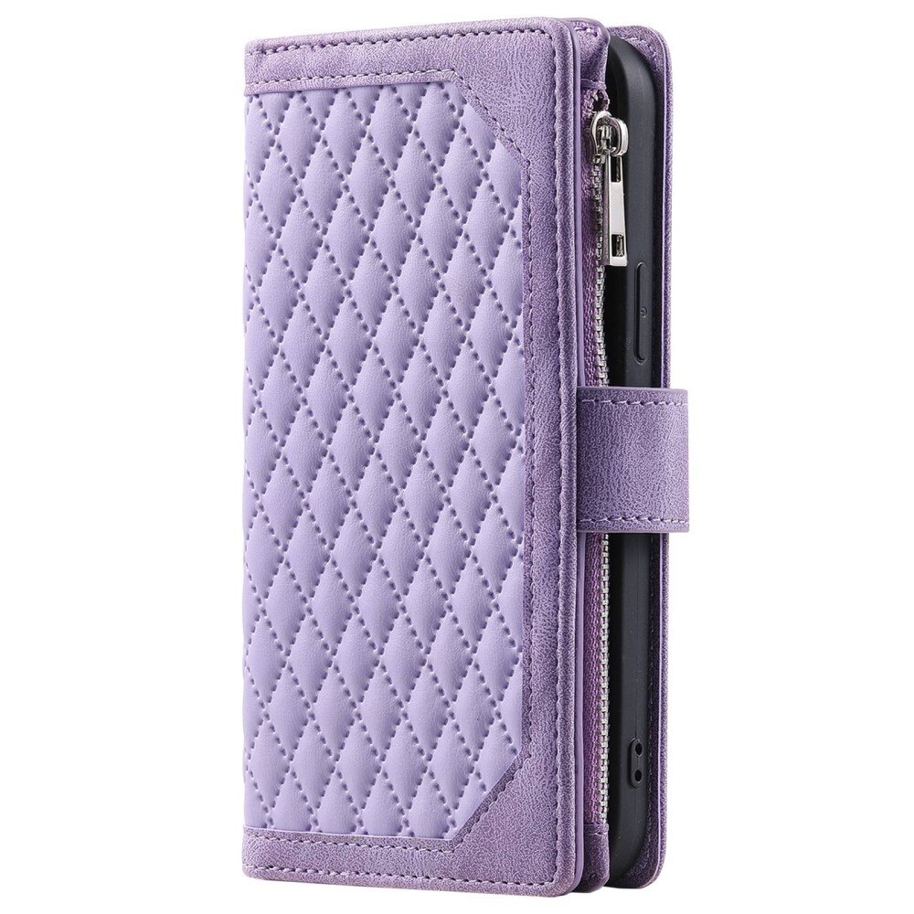 Plånboksväska Samsung Galaxy Z Fold 4 Quilted lila