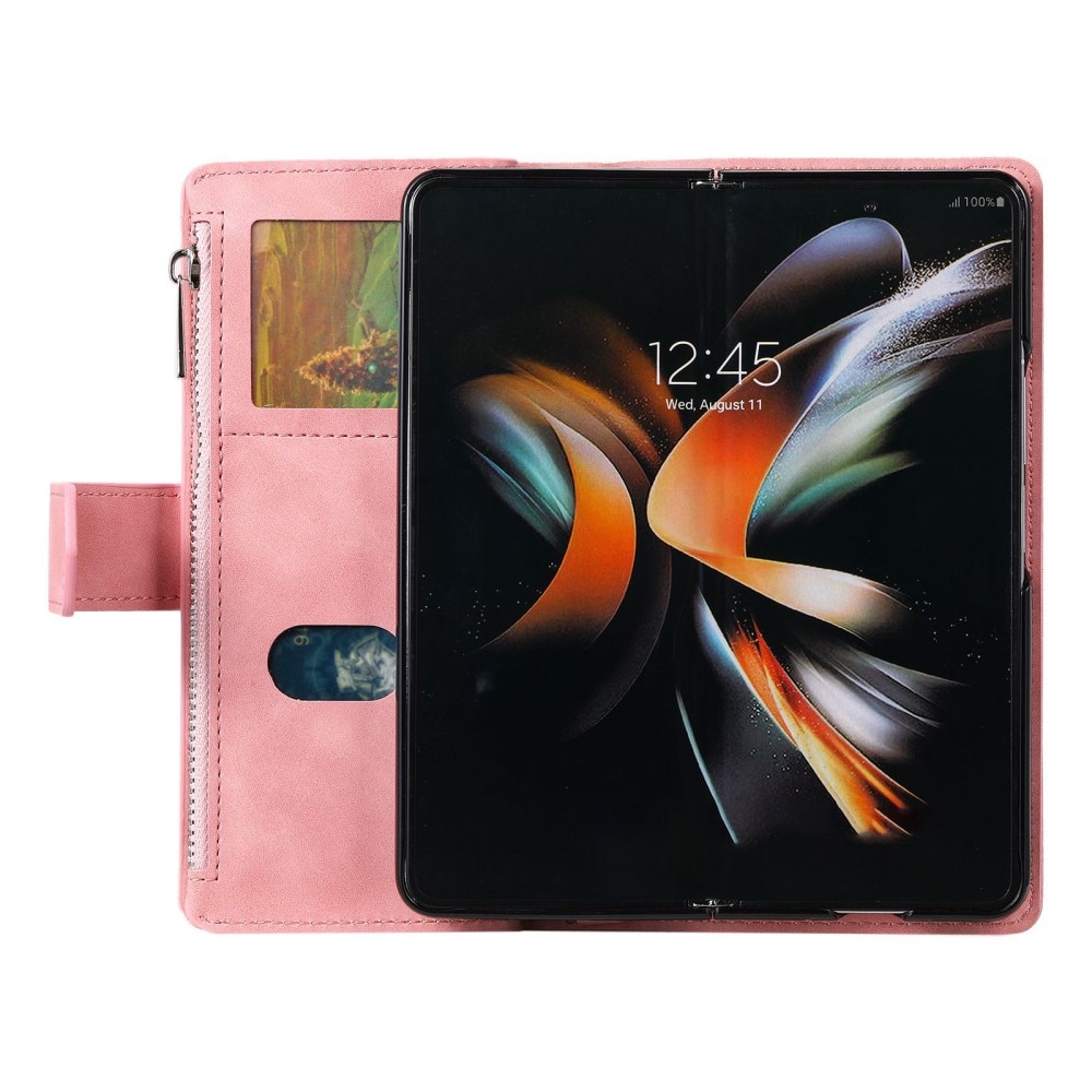 Plånboksväska Samsung Galaxy Z Fold 4 Quilted Rosa