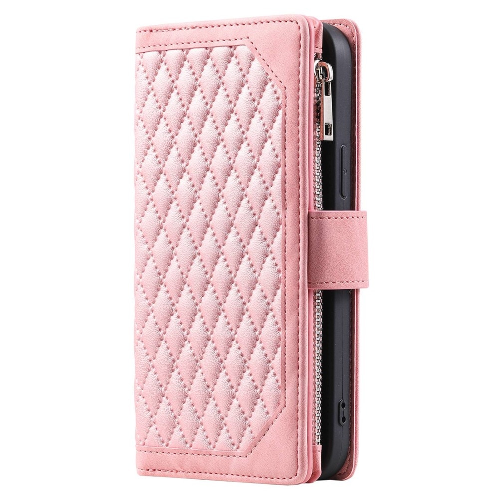 Plånboksväska Samsung Galaxy Z Fold 4 Quilted rosa