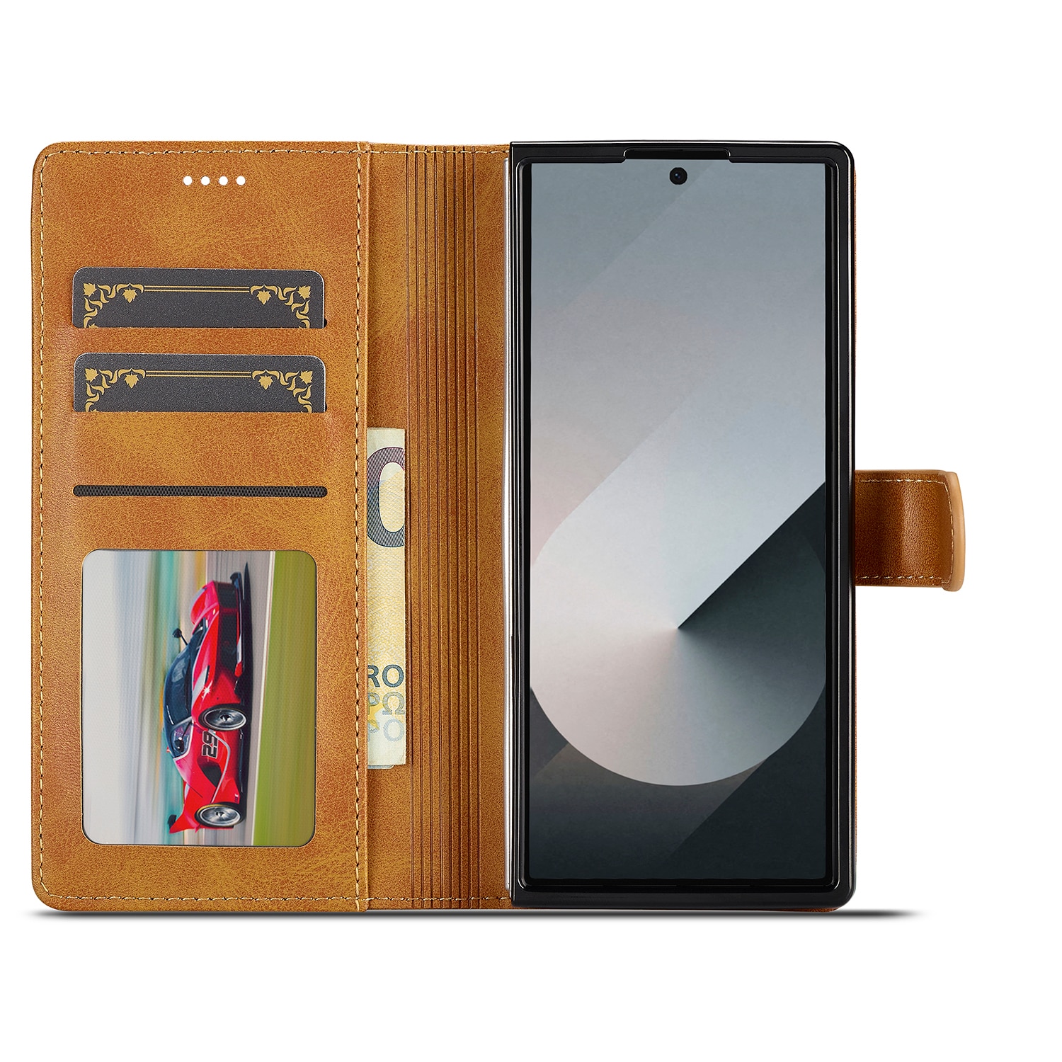 Plånboksfodral Samsung Galaxy Z Fold 7 Cognac