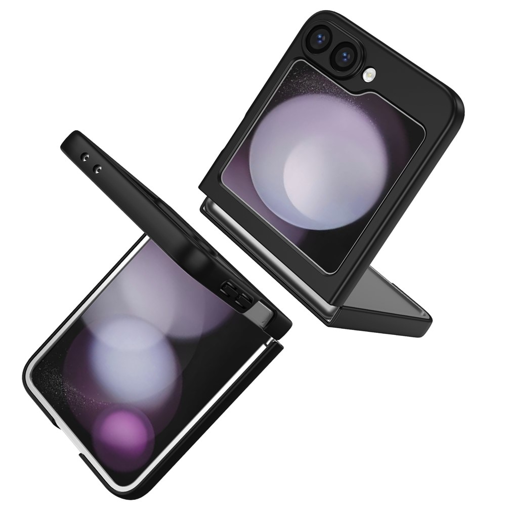 Samsung Galaxy Z Flip 7 skal med magnetisk ringhållare svart