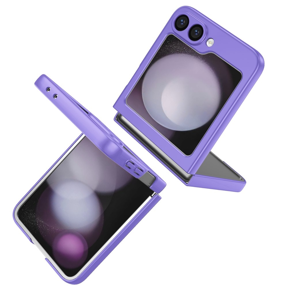 Samsung Galaxy Z Flip 7 skal med magnetisk ringhållare Lila