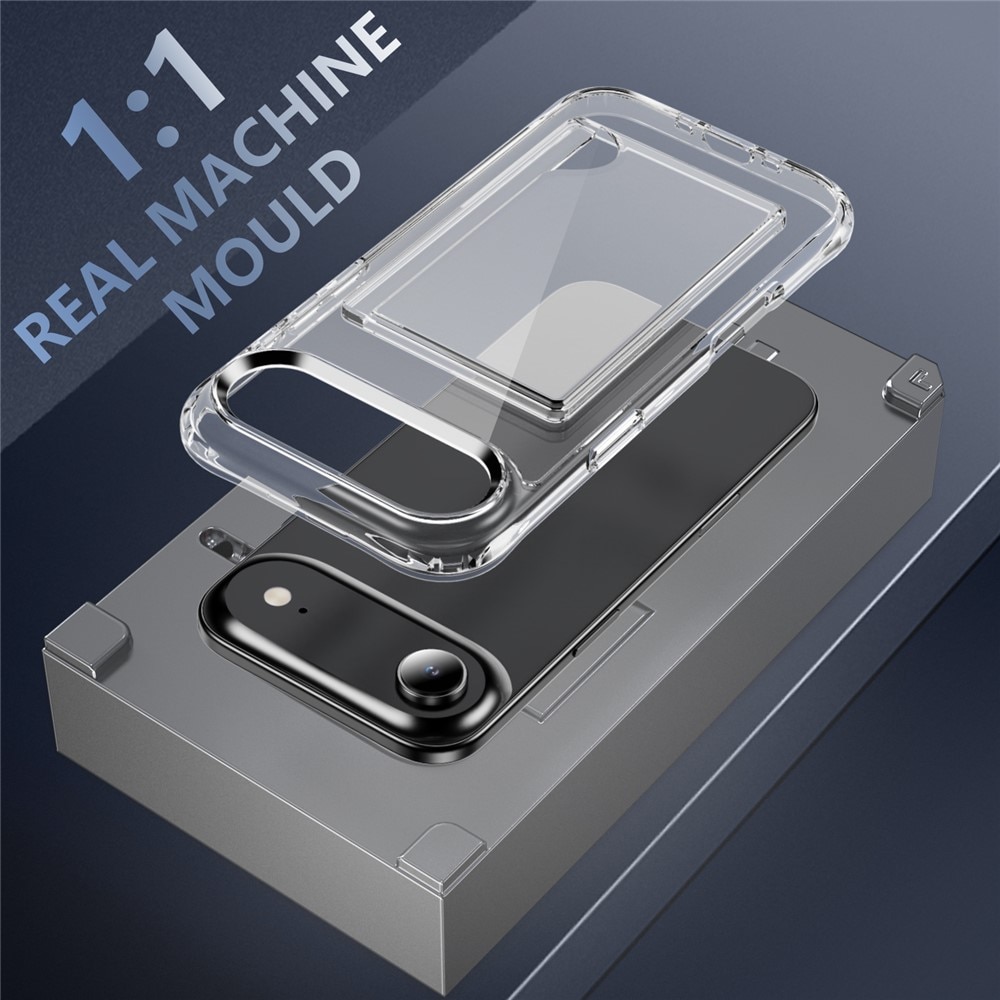 Hybridskal Kortfack iPhone 17 Air Genomskinlig