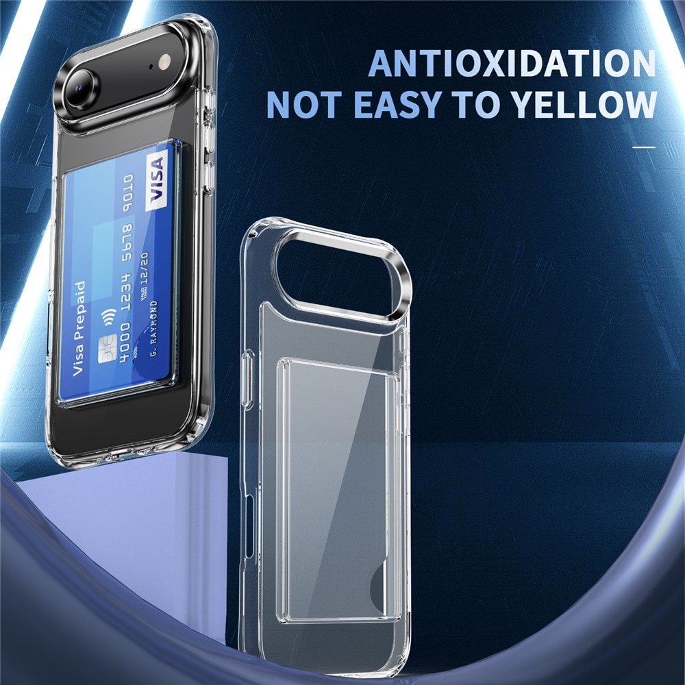 Hybridskal Kortfack iPhone 17 Air Genomskinlig
