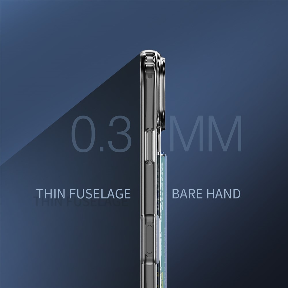 Hybridskal Kortfack iPhone 17 Pro Max Genomskinlig