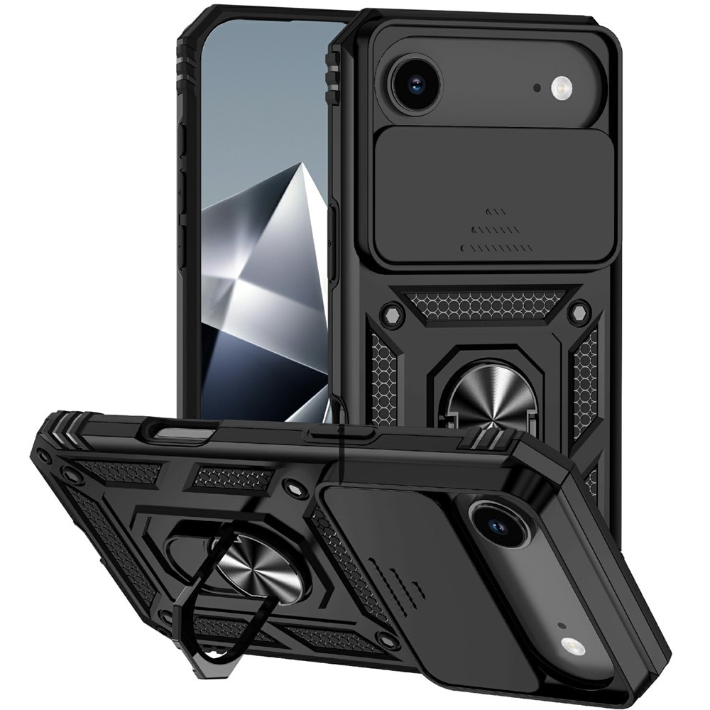 Hybridskal Ring + Kameraskydd iPhone 17 Air Svart
