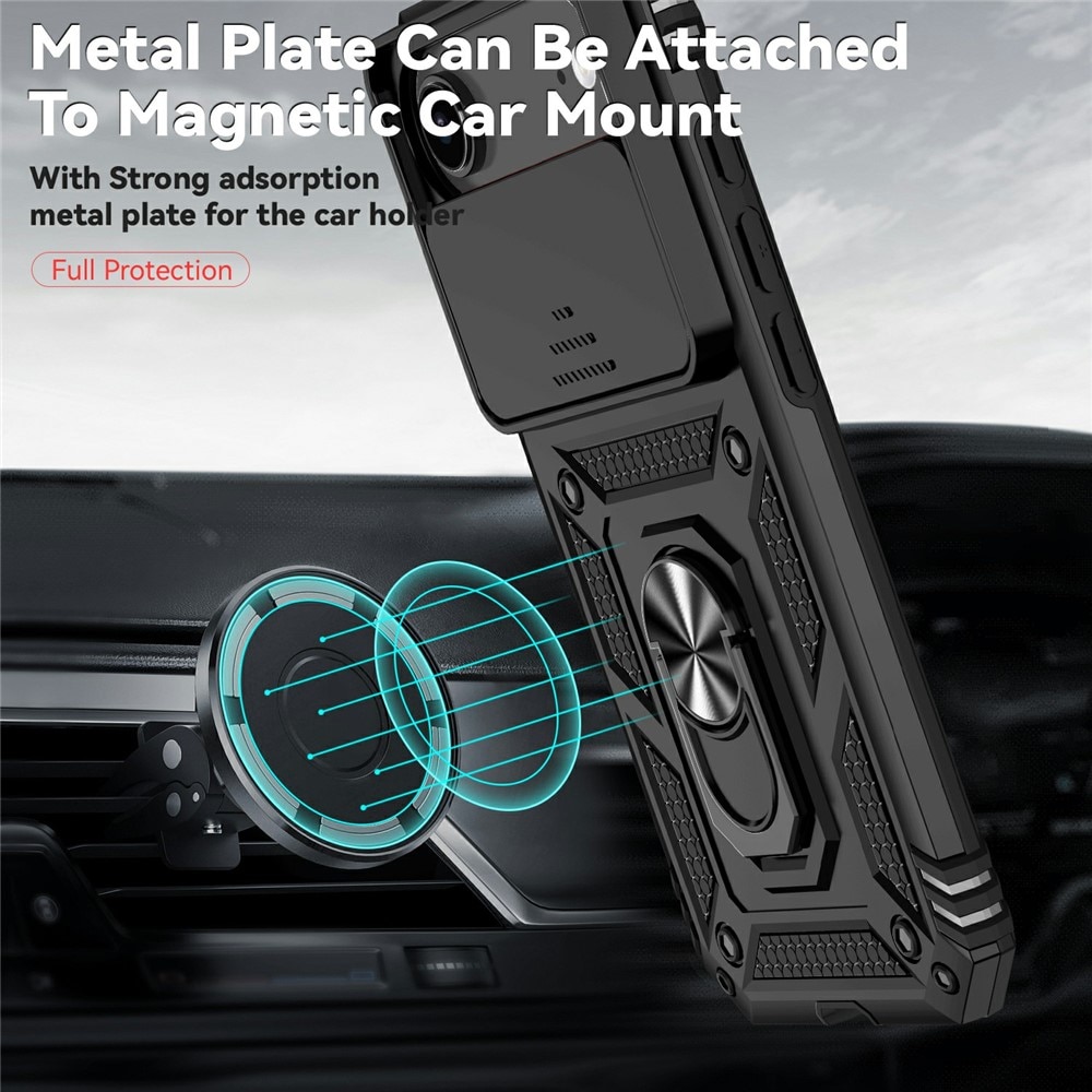 Hybridskal Ring + Kameraskydd iPhone 17 Air Svart
