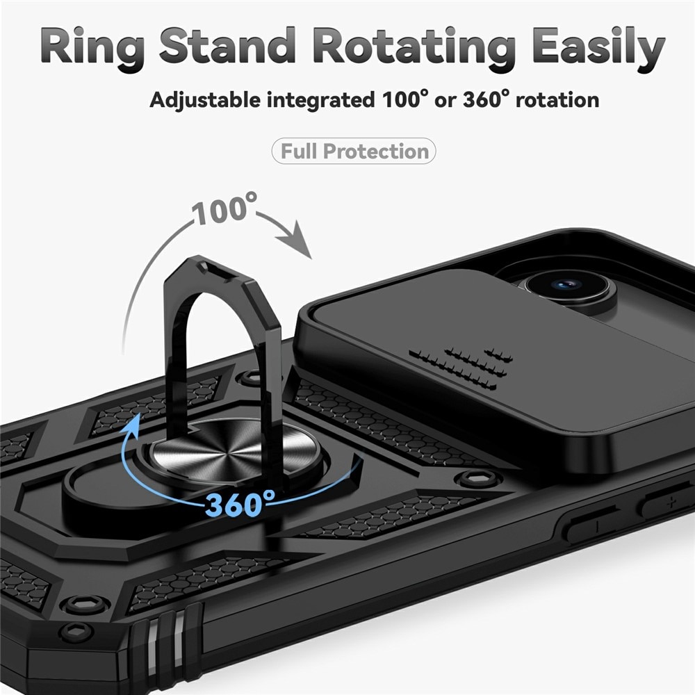 Hybridskal Ring + Kameraskydd iPhone 17 Air Svart