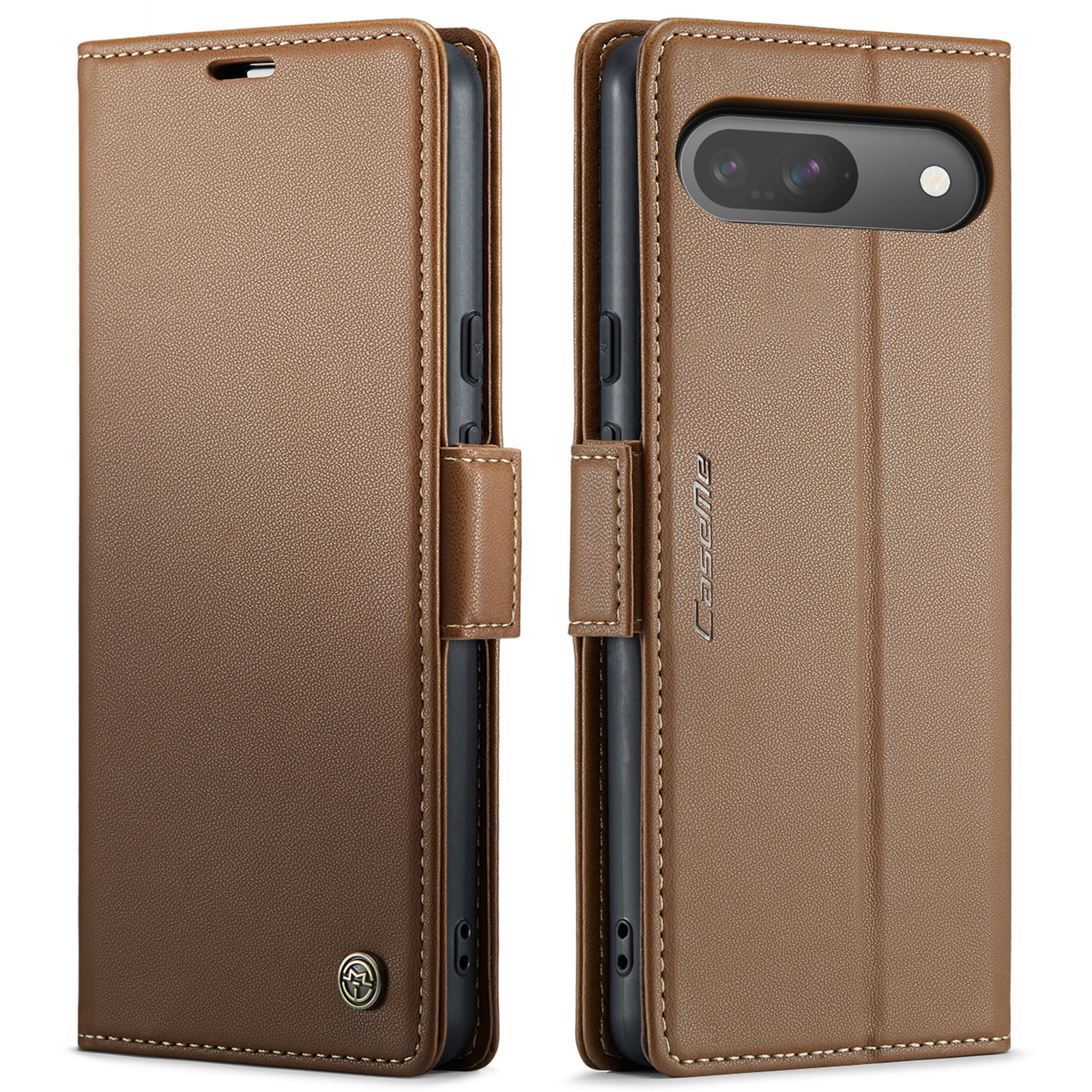 Slim Plånboksfodral RFID-skydd Google Pixel 10 Brun