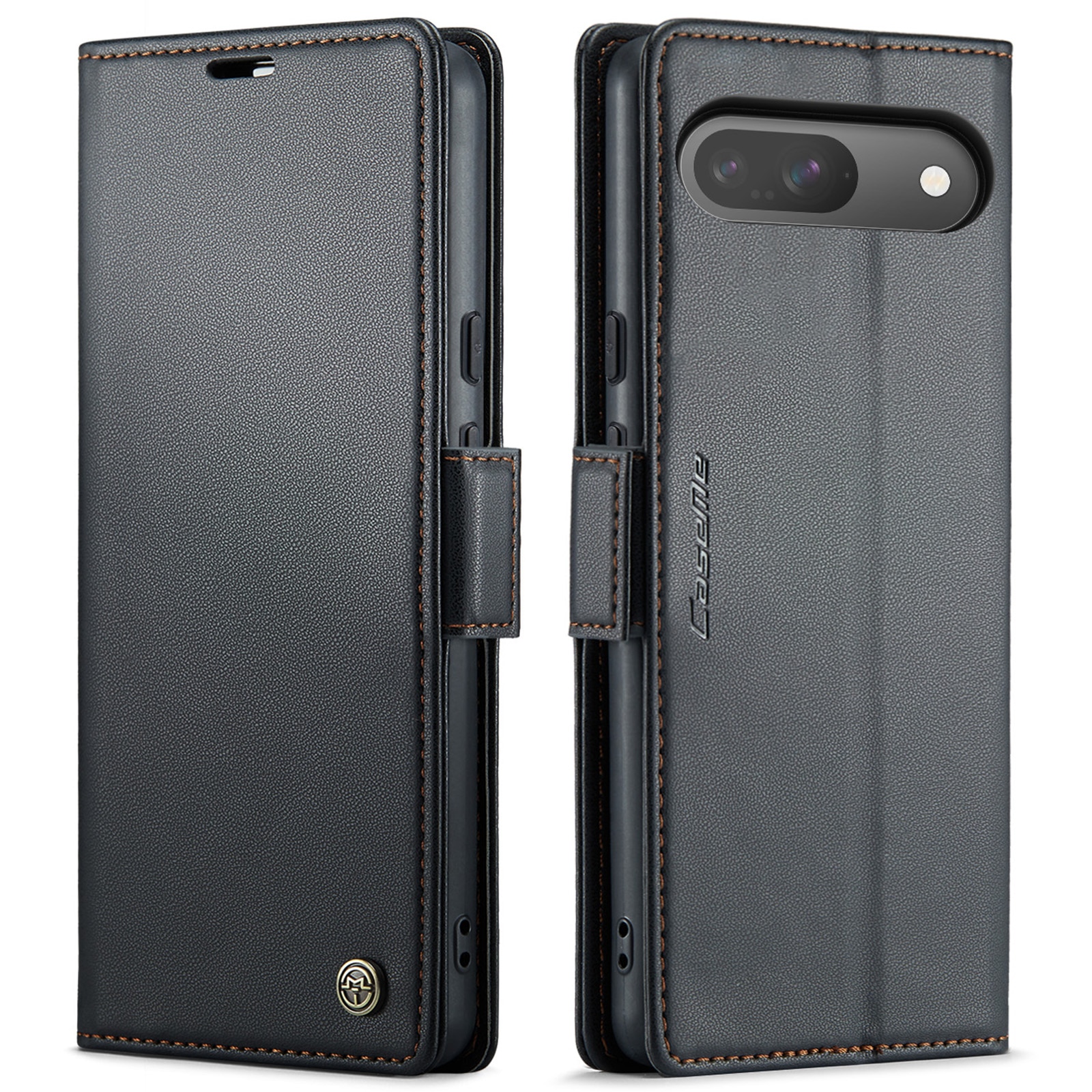 Slim Plånboksfodral RFID-skydd Google Pixel 10 Svart