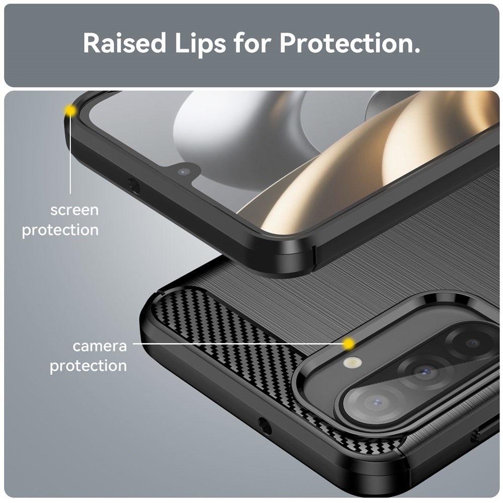 Samsung Galaxy A17 Skal TPU Brushed Svart