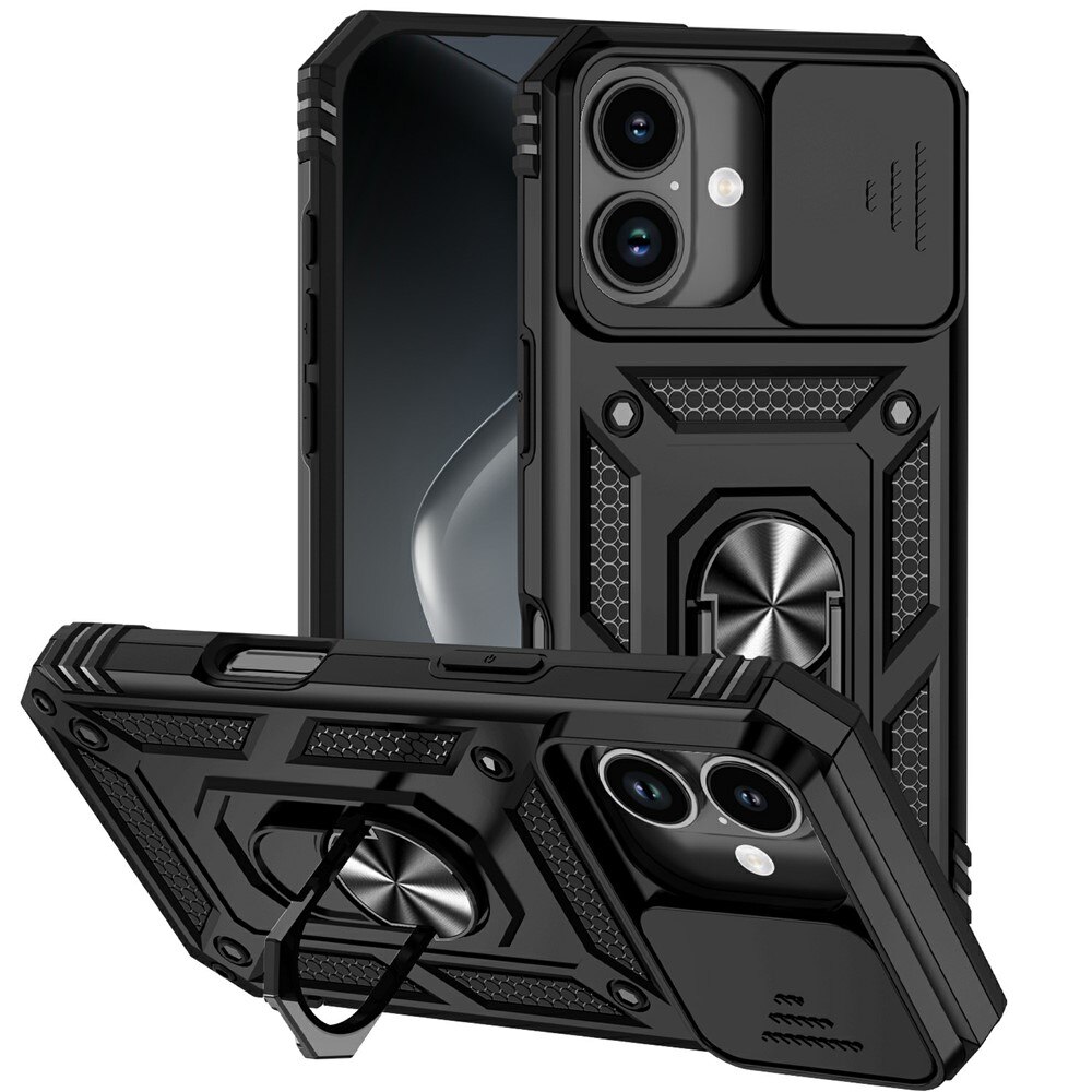 Hybridskal Ring + Kameraskydd iPhone 17 Svart