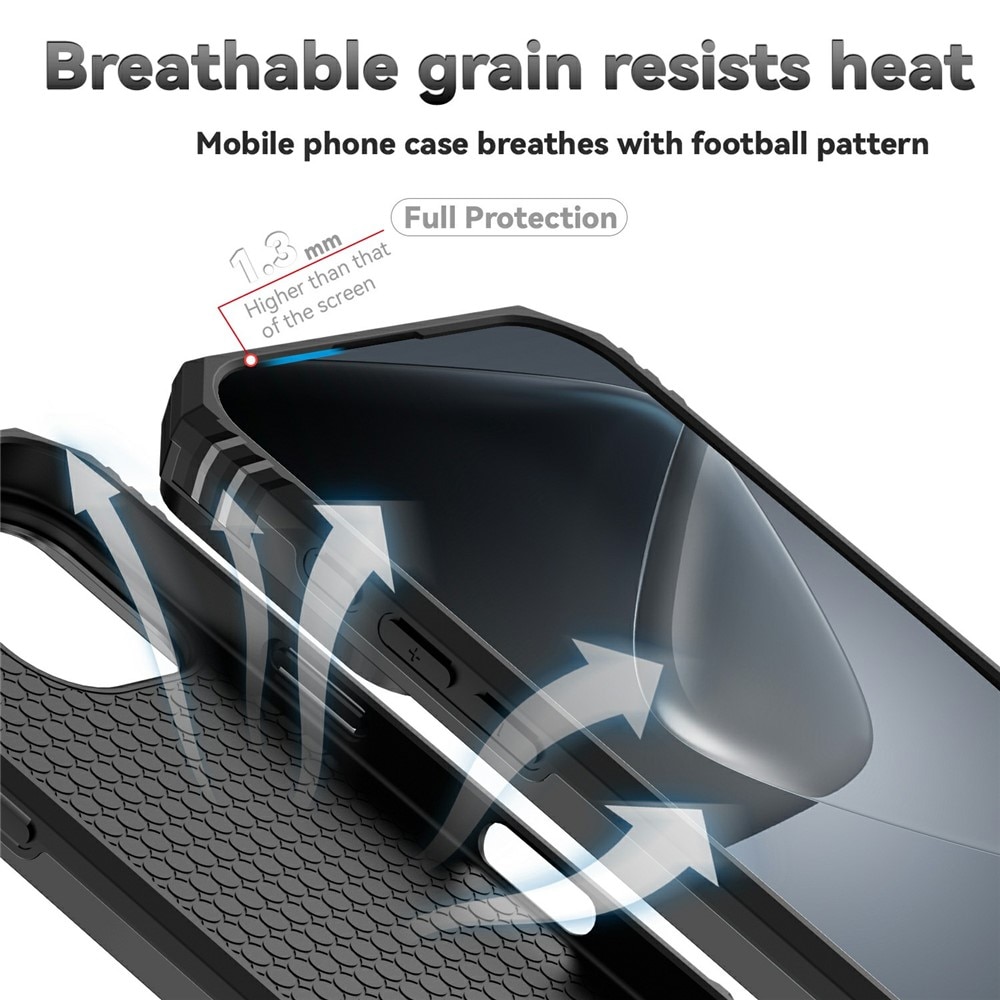 Hybridskal Ring + Kameraskydd iPhone 17 Svart