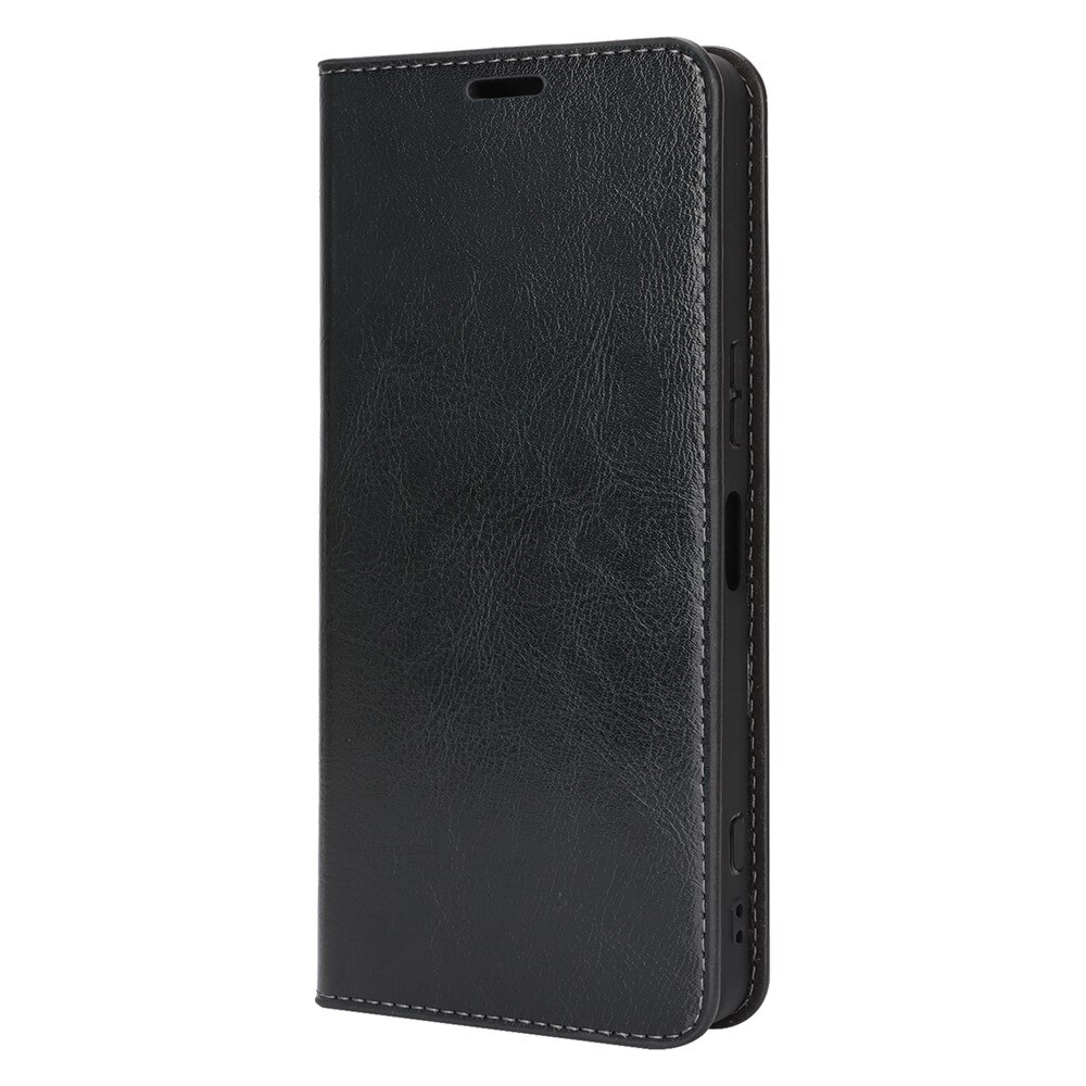 Mobilfodral Äkta Läder Sony Xperia 1 VII Svart