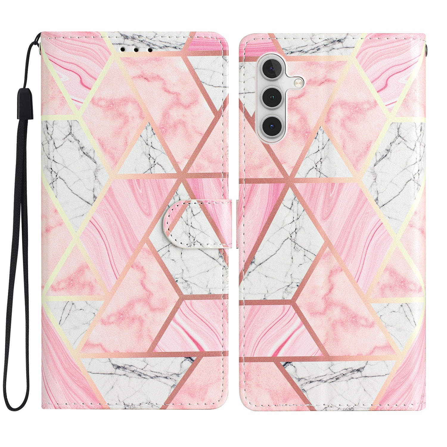 Mobilfodral Samsung Galaxy S25 FE rosa marmor