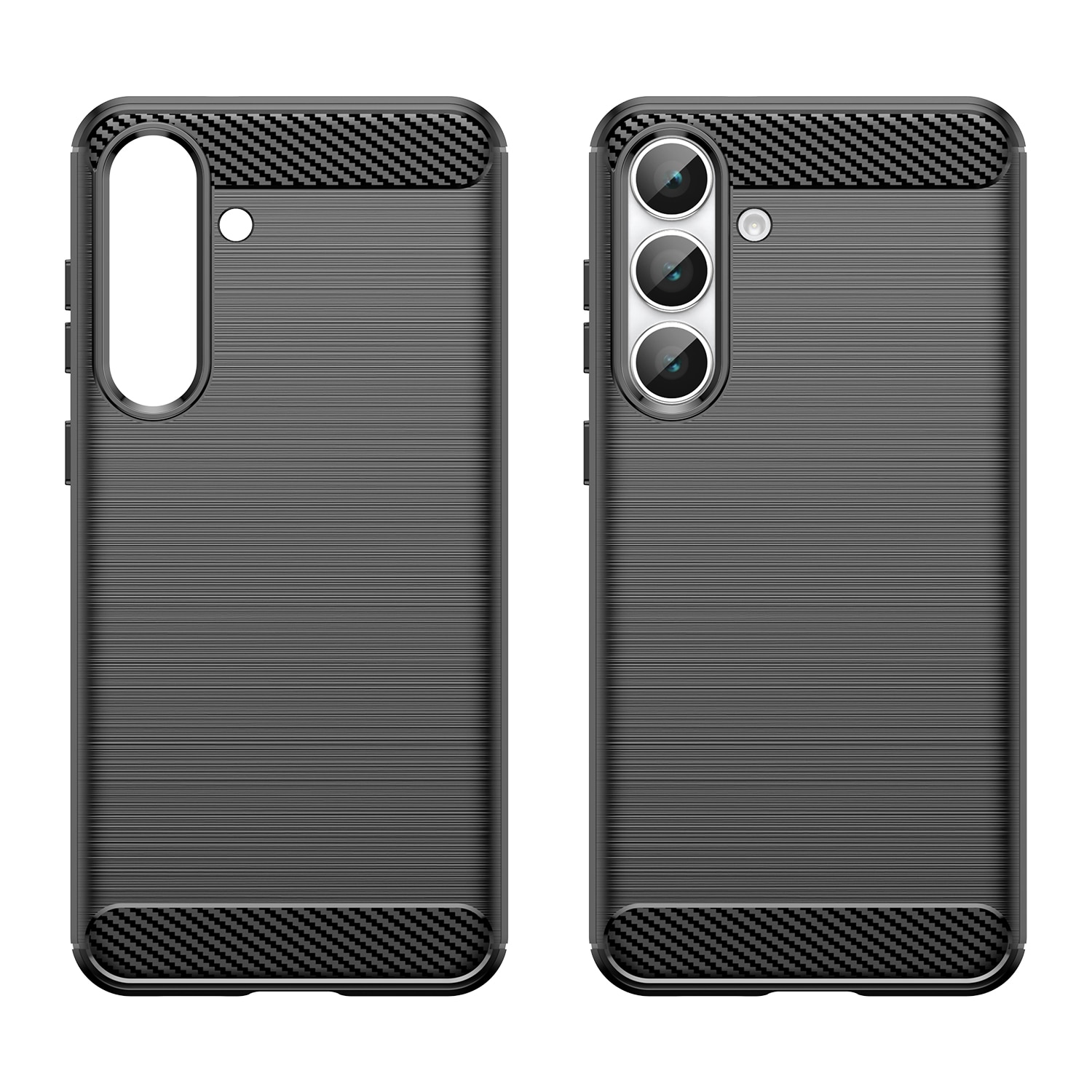 Samsung Galaxy S25 FE Skal TPU Brushed Svart