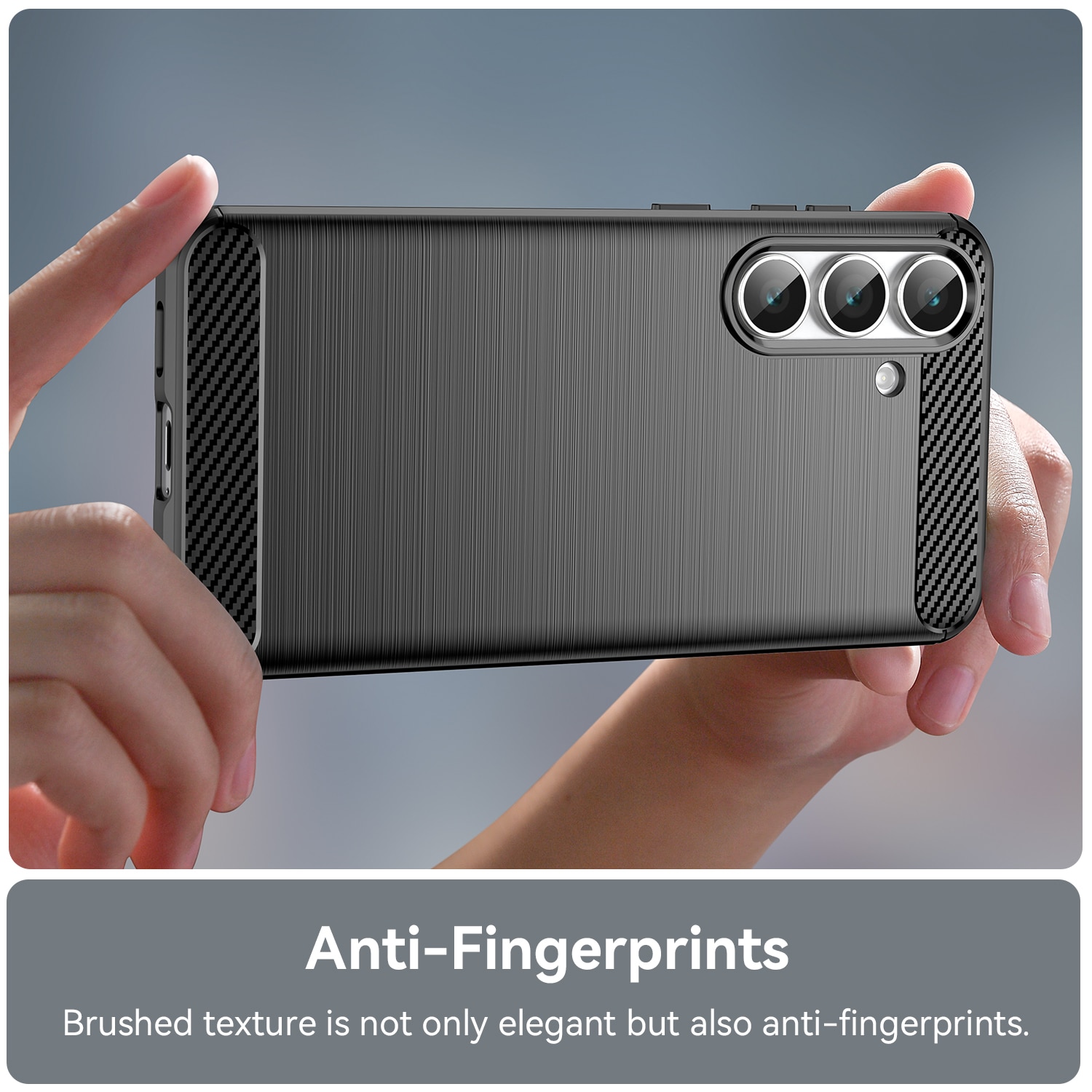 Samsung Galaxy S25 FE Skal TPU Brushed Svart
