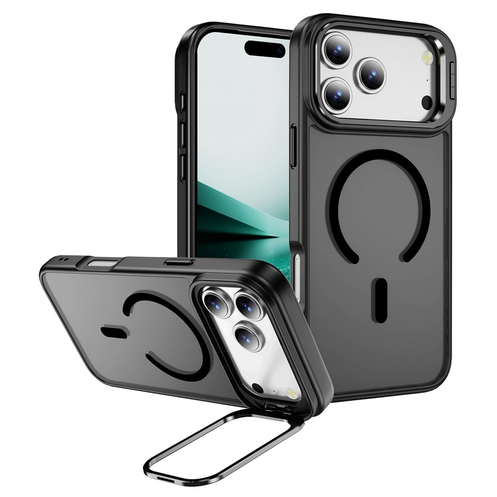 Hybridskal Kickstand MagSafe iPhone 17 Pro Max Svart