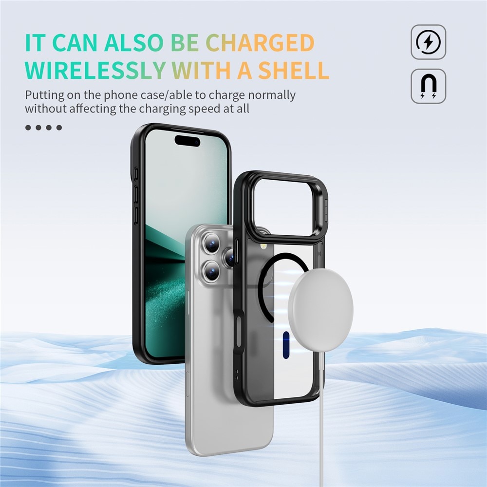 Hybridskal Kickstand MagSafe iPhone 17 Pro Max Svart