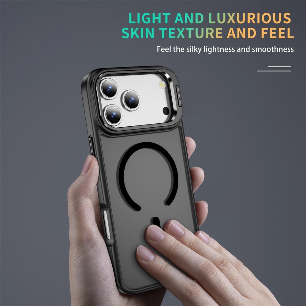 Hybridskal Kickstand MagSafe iPhone 17 Pro Max Svart