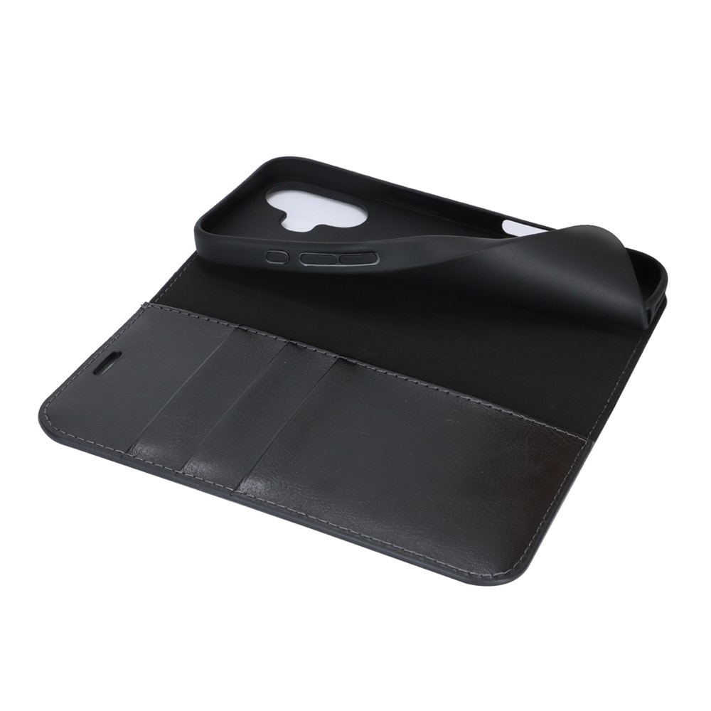 Mobilfodral Äkta Läder iPhone 17 Svart