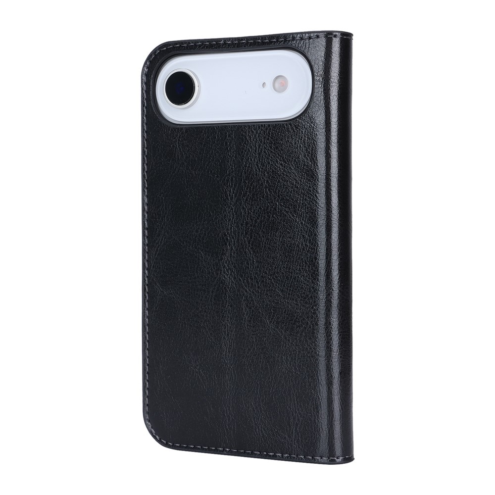 Mobilfodral Äkta Läder iPhone 17 Air Svart