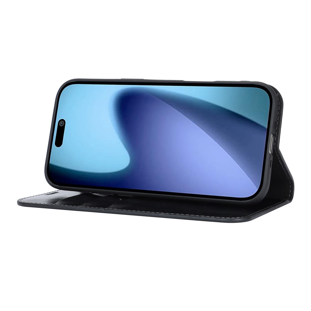 Mobilfodral Äkta Läder iPhone 17 Air Svart