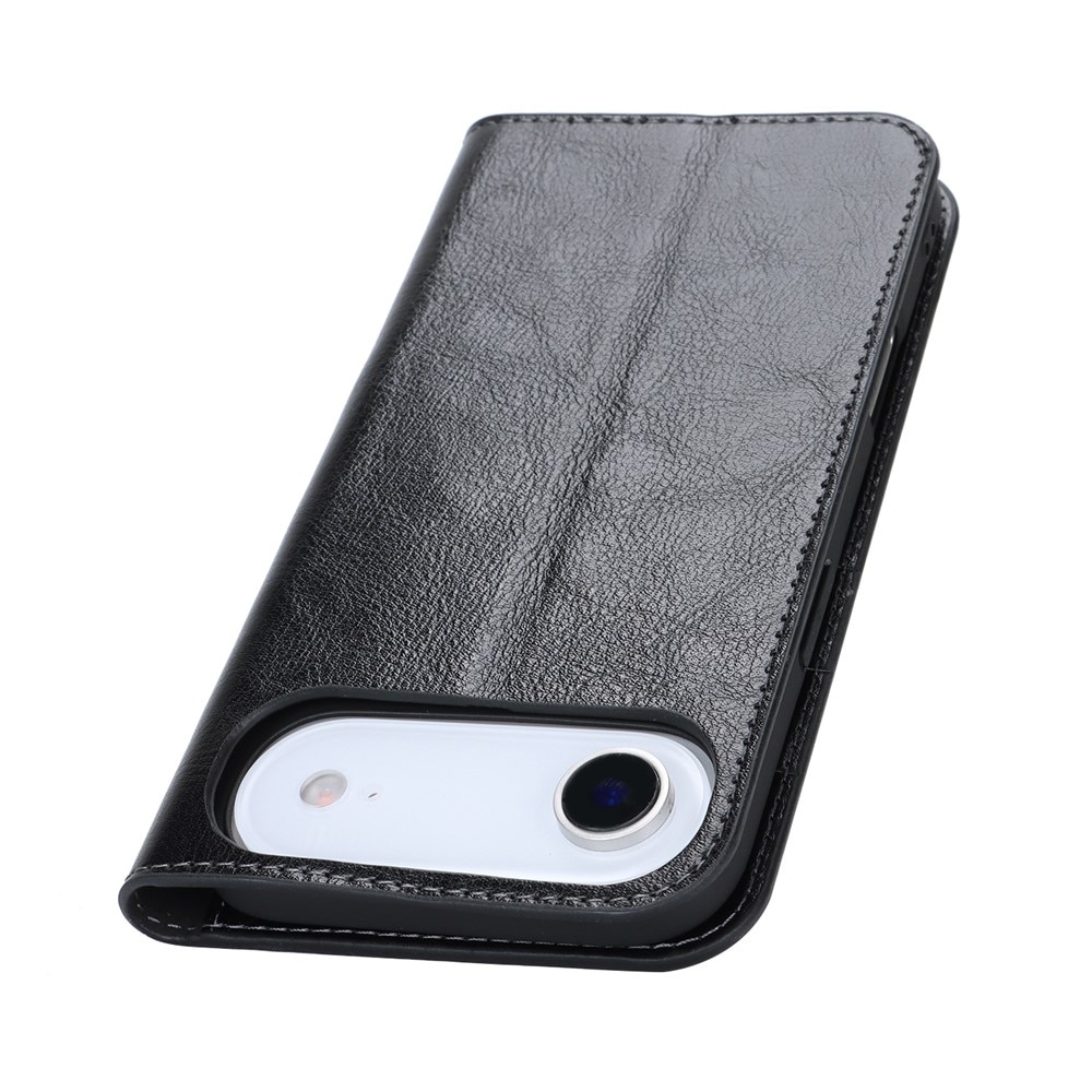 Mobilfodral Äkta Läder iPhone 17 Air Svart