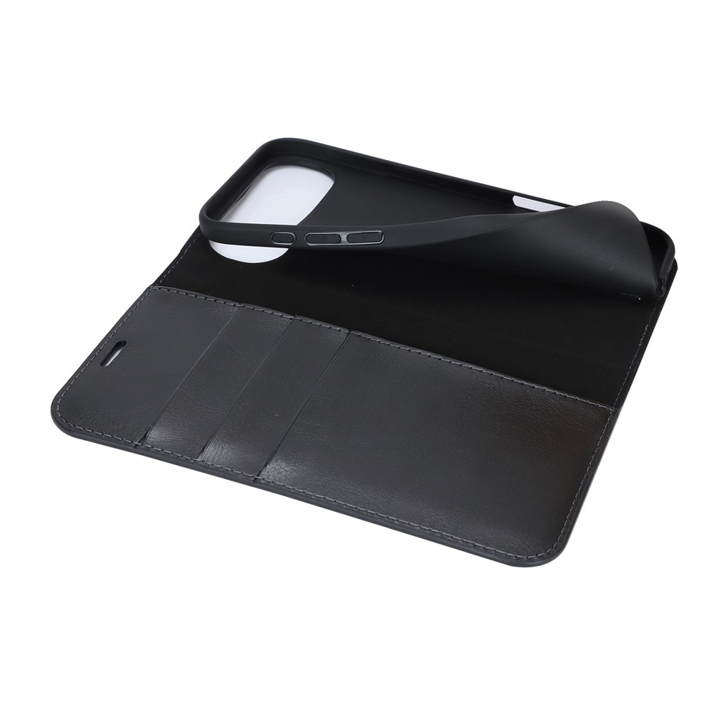 Mobilfodral Äkta Läder iPhone 17 Air Svart