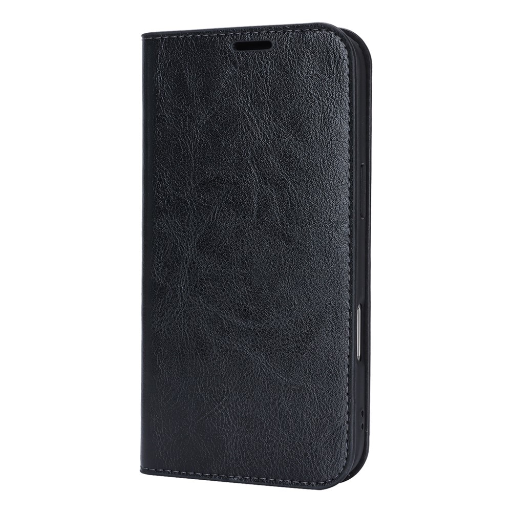 Mobilfodral Äkta Läder iPhone 17 Air Svart